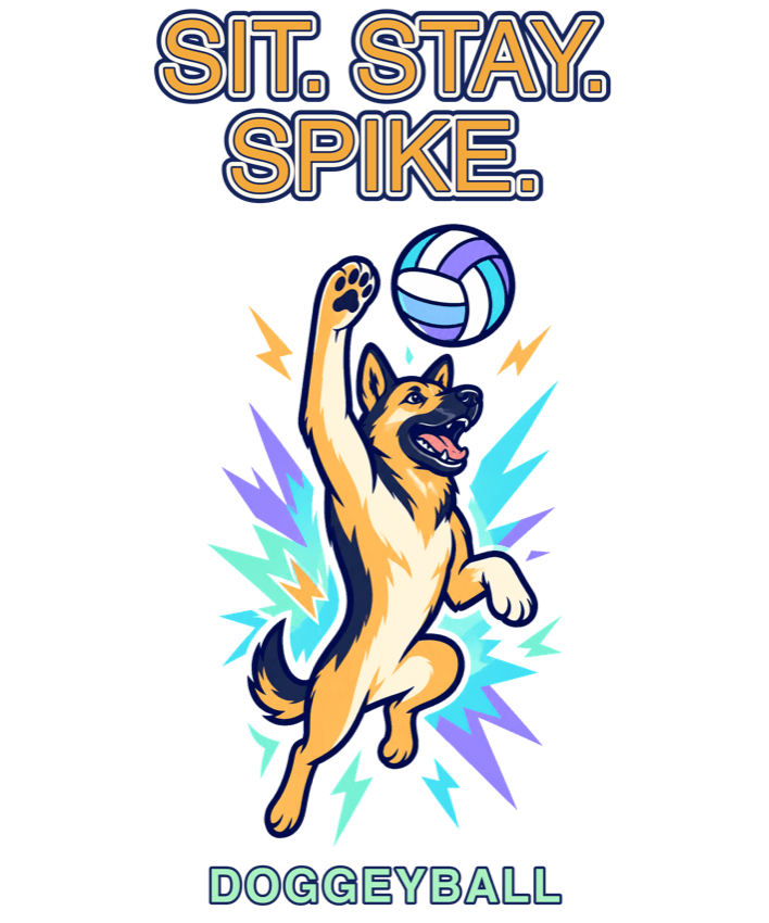 Sit. Stay. Spike. — the print design