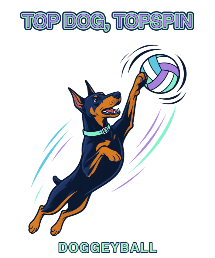 Top Dog, Topspin — the print design